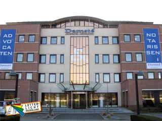 Meshdoeken advocaten in staand wandframe